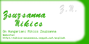 zsuzsanna mikics business card